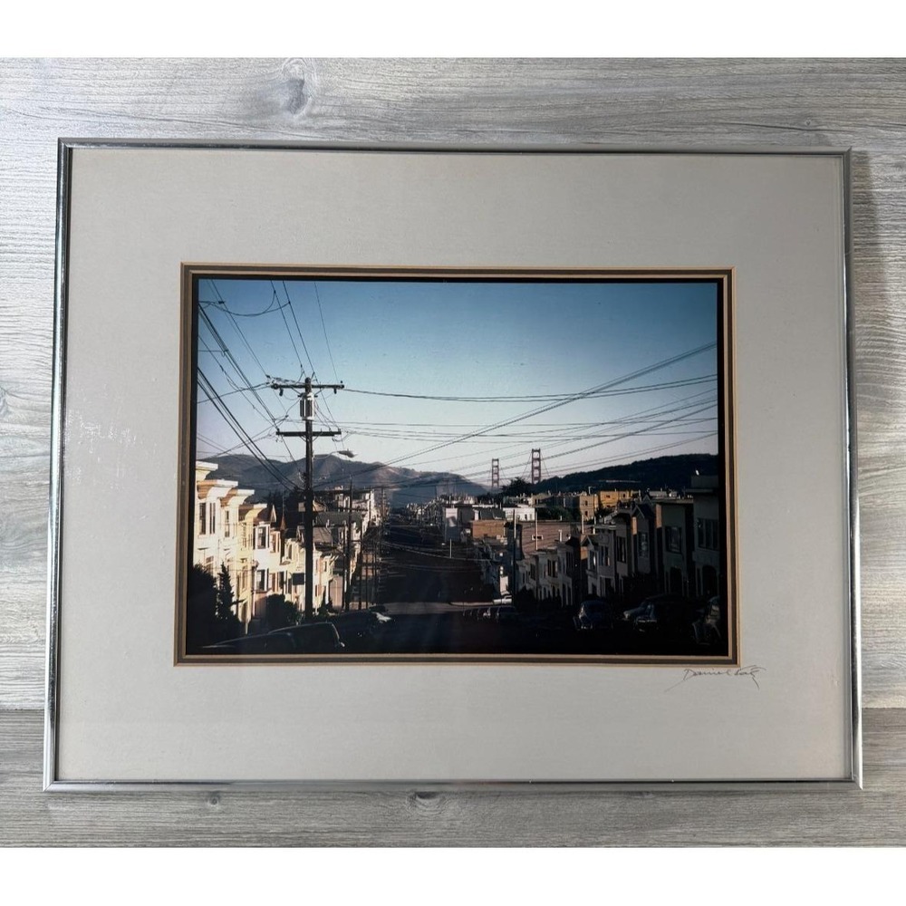 Original Daniel Katz Photography San Francisco Golden Gate Bridge Framed Signed